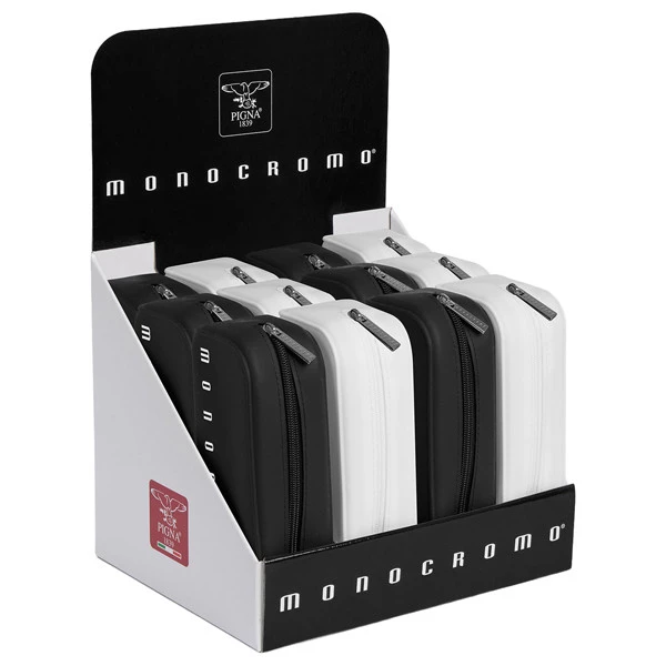 Bustina silicone Soft Touch Monocromo - 20 x 6 x 7,5 cm - Black&White - Pigna