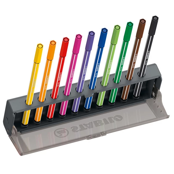 Click set Pen 68 - tratto 1.0 mm - colori assortiti - Stabilo - conf. 10 pezzi