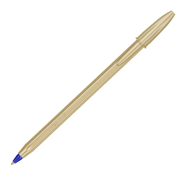 Penna sfera Cristal Glac&egrave; - 1.0 mm - fusto oro - Bic - conf. 20 pezzi