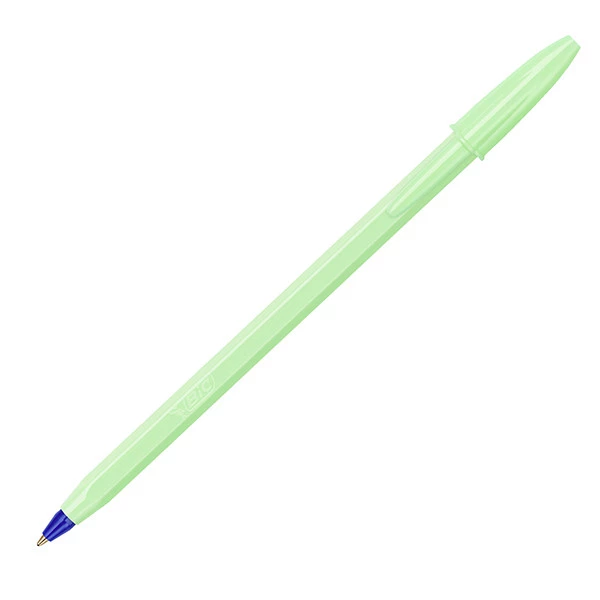 Penna sfera Cristal Pastel - 1.0 mm - fusto colori assortiti - Bic - conf. 20 pezzi