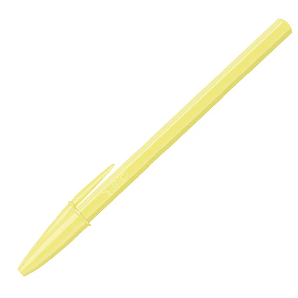 Penna sfera Cristal Pastel - 1.0 mm - fusto colori assortiti - Bic - conf. 20 pezzi