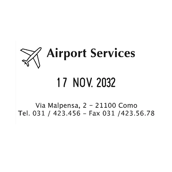 Timbro Professional 4.0 5460 Datario - 5,6 x 3,3 cm - 4 mm - personalizzabile - autoinchiostrante - cartuccia non inclusa - Trodat