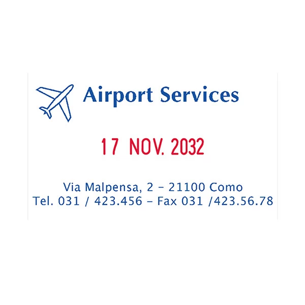 Timbro Professional 4.0 5460 Datario - 5,6 x 3,3 cm - 4 mm - personalizzabile - autoinchiostrante - cartuccia non inclusa - Trodat