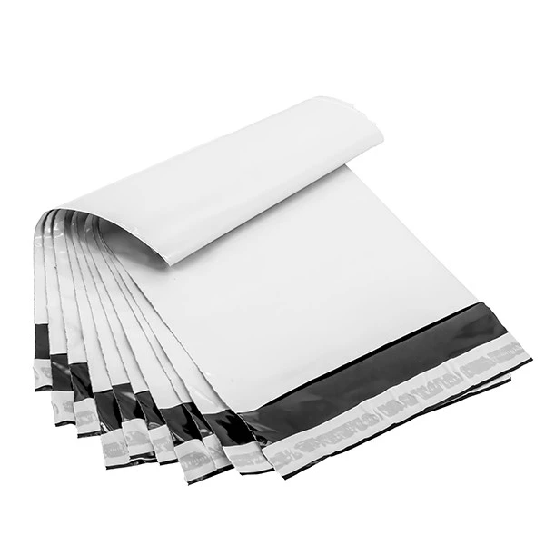 Sacchetto - per corrieri - 22 x 32 x 5 cm - PE - bianco - conf. 100 pezzi