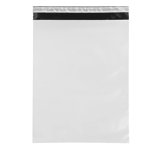 Sacchetto - per corrieri - 35 x 45 x 5 cm - PE - bianco - conf. 100 pezzi