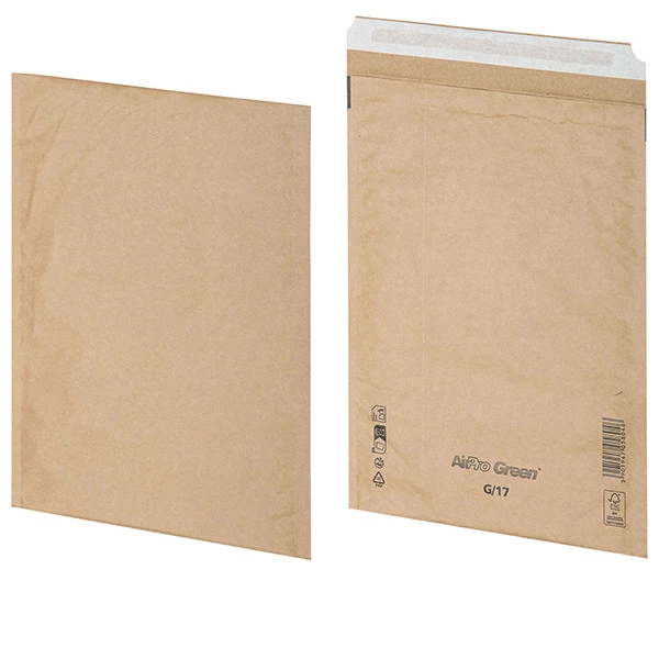 Busta imbottita AirPro Green - 25 x 34 cm - carta - avana - Bong Packaging - conf. 100 pezzi