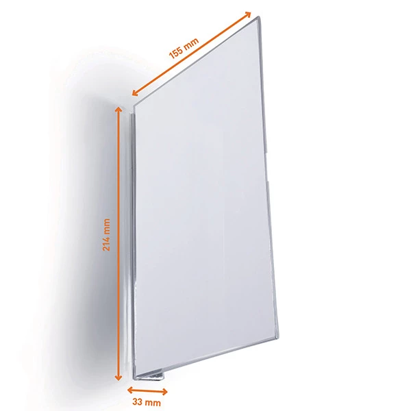 Cartello da corsia a bandiera - magnetico - A5 verticale - PET - Durable - conf. 10 pezzi