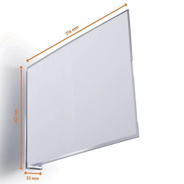 Cartello da corsia a bandiera - magnetico - A5 orizzontale - PET - Durable - conf. 10 pezzi