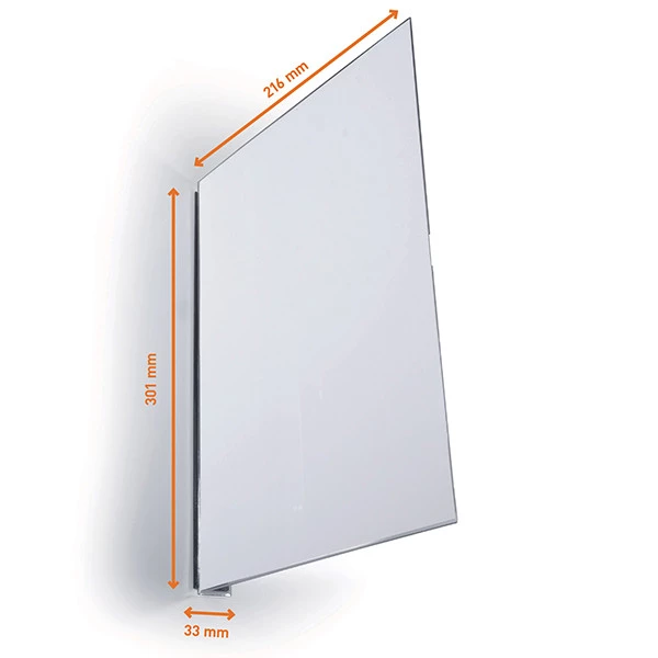 Cartello da corsia a bandiera - magnetico - A4 verticale - PET - Durable - conf. 10 pezzi