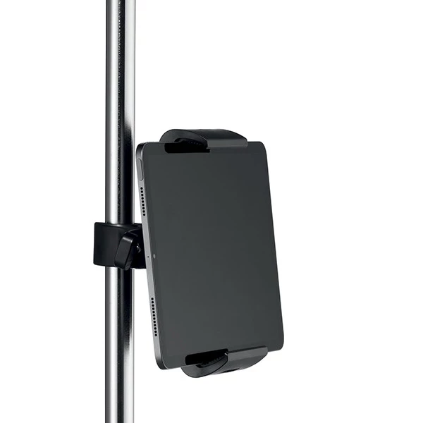 Supporto per tablet con morsetto tubolare - TOUGH CLAMP XL - da 7" a 13" con cover - ruotabile di 360&deg; - Durable