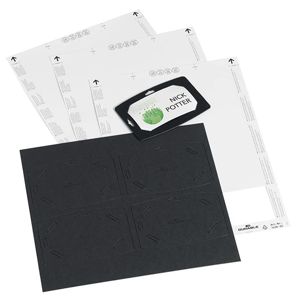 Portanome in cartoncino riciclato - 54 x 90 mm - Durable - conf. 20 pezzi