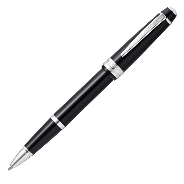 Penna roller Bailey Light - punta F - fusto nero/cromo - Cross