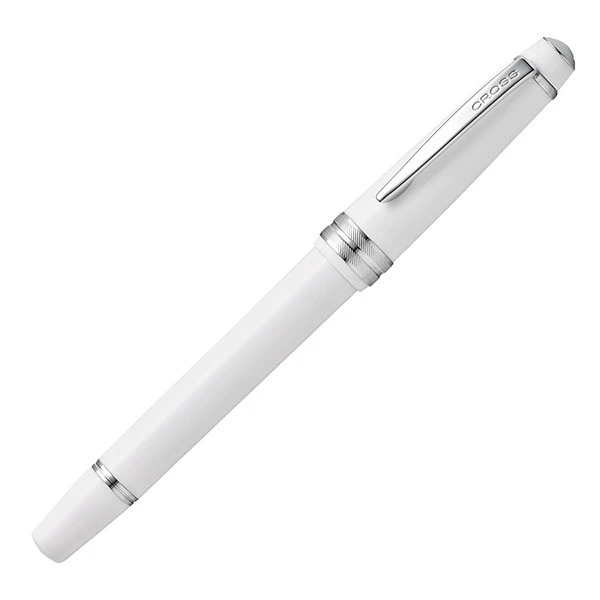 Penna roller Bailey Light - punta F - fusto bianco/cromo - Cross