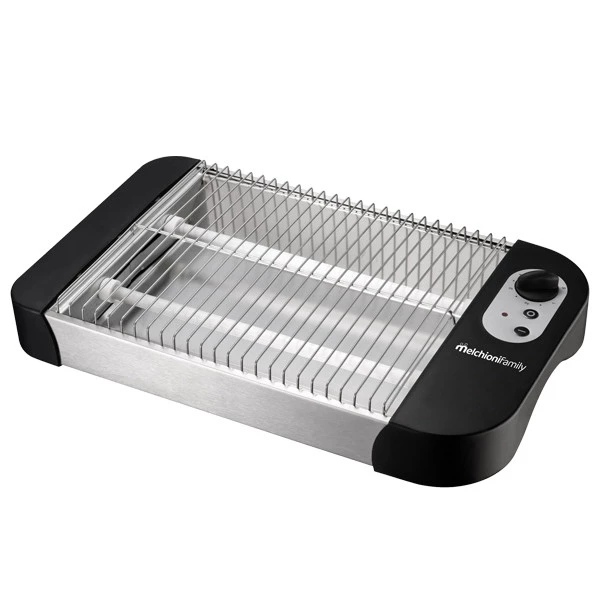 Bistecchiera elettrica BURGERONE 34 - con piastre removibili - 44.1 x 18.9 x 38 cm - 1800 W - nero - Melchioni family