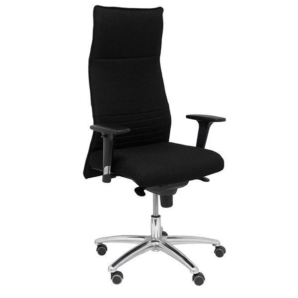 Poltrona direzionale Albacete - con braccioli regolabili e schenale alto - nero - Piqueras y Crespo