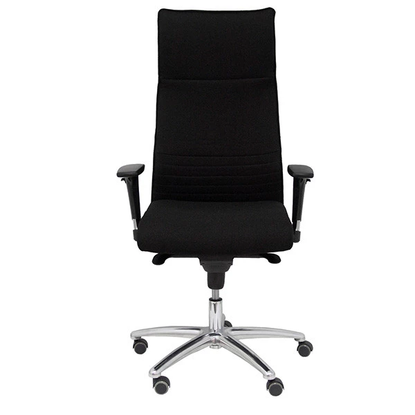 Poltrona direzionale Albacete - con braccioli regolabili e schenale alto - nero - Piqueras y Crespo