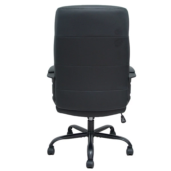 Poltrona direzionale Opti545 - con braccioli fissi e schenale alto - ecopelle - nero - Piqueras y Crespo