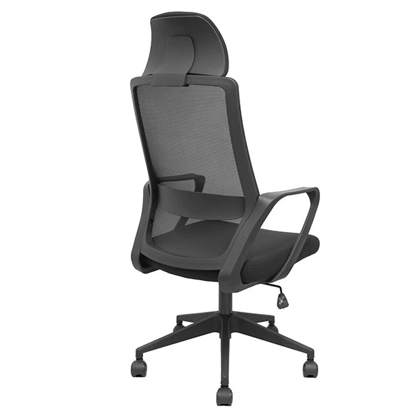 Poltrona direzionale Pro534 - con braccioli e poggiatesta fissi - tessuto - nero - Piqueras y Crespo