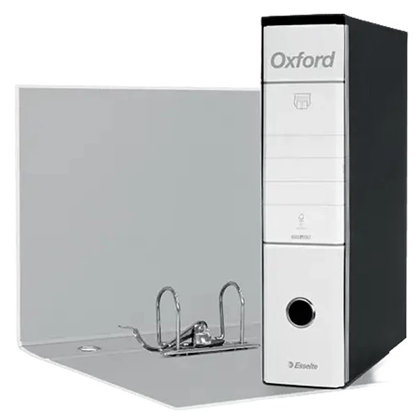 Registratore Oxford G85 - dorso 8 cm - protocollo 23 x 33 cm - bianco - Esselte