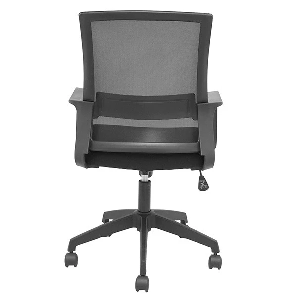 Seduta operativa Ergo 535 - con braccioli fissi e schienale in rete - nero - Piqueras y Crespo