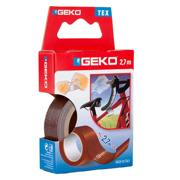 Nastro adesivo telato Tex - 19 mm x 2,7 m - marrone - Geko