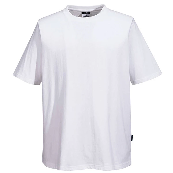 T-shirt chef unisex - maniche corte - taglia L - bianco - Portwest