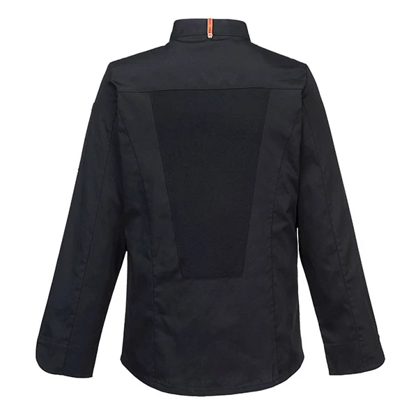 Giacca cuoco MeshAir Pro - maniche lunghe - taglia L - nero - Portwest