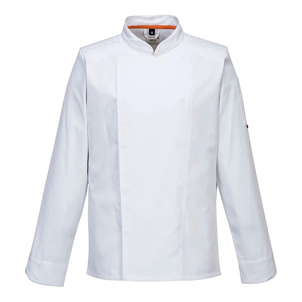 Giacca cuoco MeshAir Pro - maniche lunghe - taglia L - bianco - Portwest