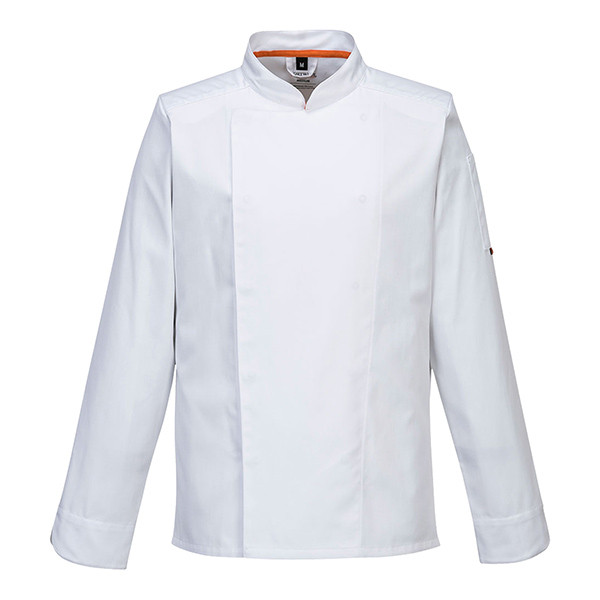 Giacca cuoco MeshAir Pro - maniche lunghe - taglia L - bianco - Portwest