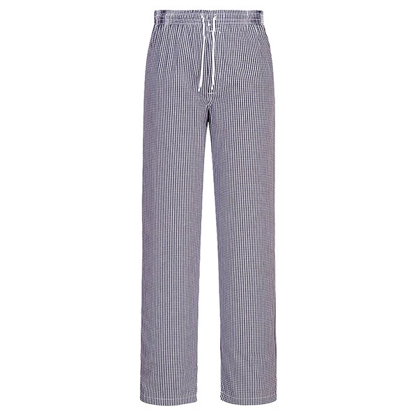 Pantaloni cuoco Bromley - taglia L - quadretti neri - Portwest