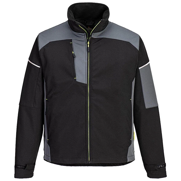 Giacca da lavoro Softshell&nbsp;Texpel&trade; Splash Eco - L - nero/grigio - Portwest