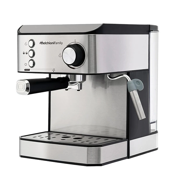 Macchinetta caff&egrave; 3in1 Robusta plus - 24 x 28 x 28 cm - 850 W - argento - Melchioni family