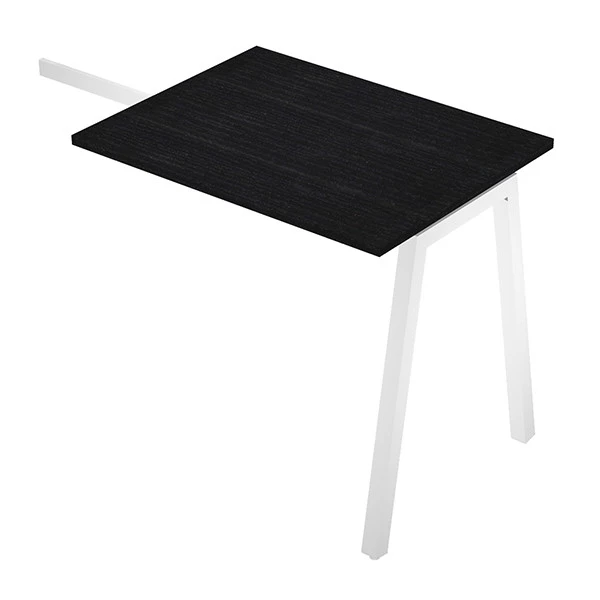 Allungo reversibile dx/sx Easy - 80 x 60 cm - gamba inclinata - nero venato