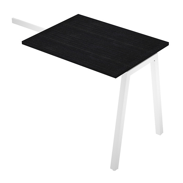 Allungo reversibile dx/sx Easy - 80 x 60 cm - gamba inclinata - nero venato