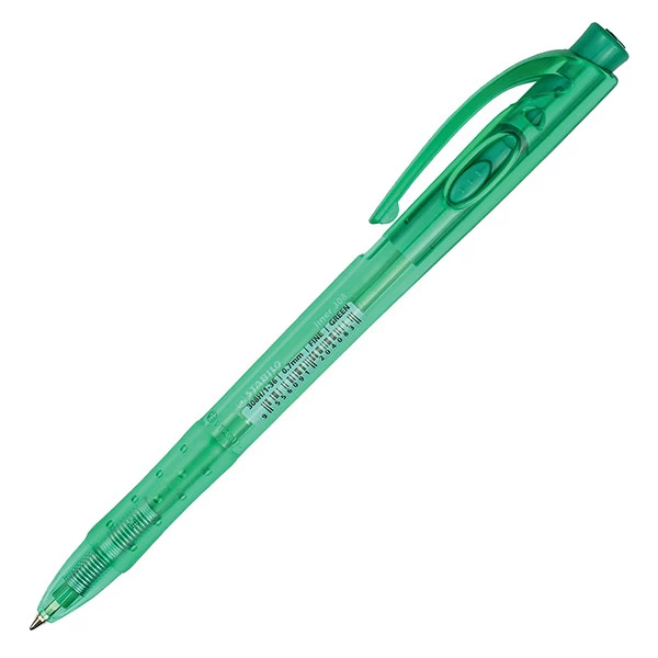 Penna a sfera a scatto Liner 308 - punta 0,7 mm - verde - Stabilo