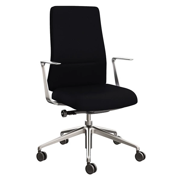 Poltrona direzionale Bull BUB - con braccioli fissi - nero - Unisit