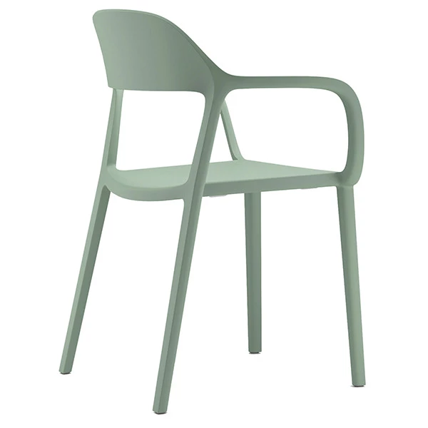 Seduta attesa Mina - con braccioli fissi - verde - Unisit