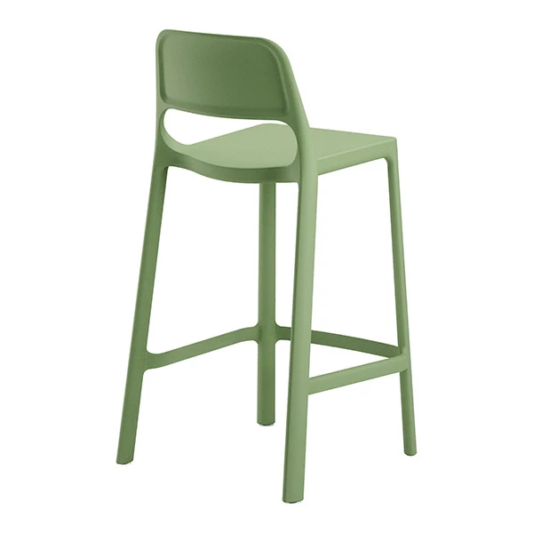 Sgabello alto Nuke - PP - verde - Unisit