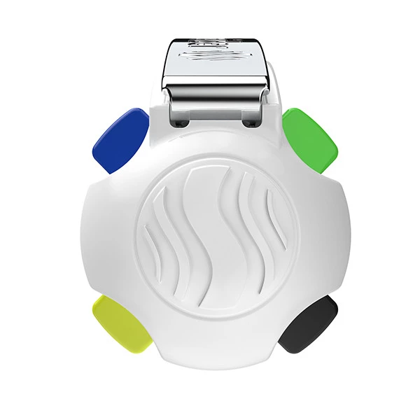 Penna a sfera Take 4 - punta media - 4 colori - fusto giallo fluo - Schneider