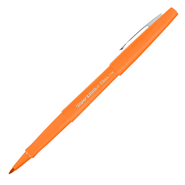 Pennarello Flair Nylon - punta feltro - 1,10mm - colori assortiti Retr&ograve; - Papermate - conf. 6 pezzi