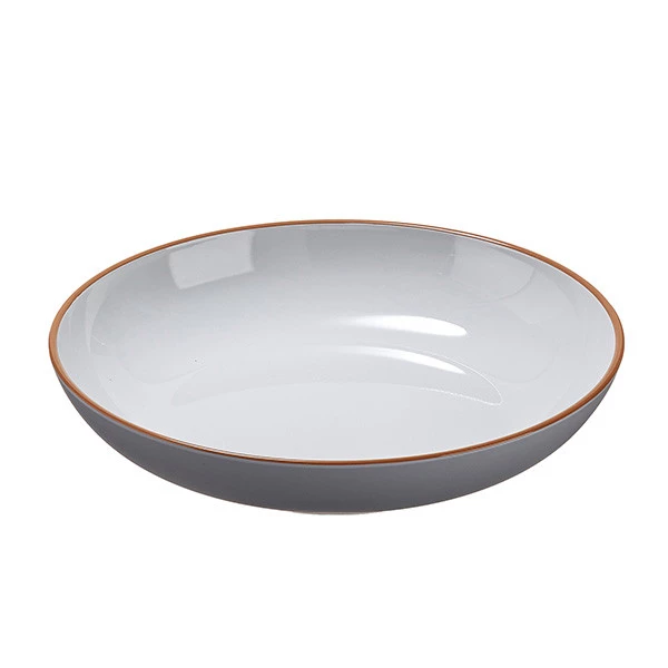 Piatto fondo - rPET - grigio - &Oslash;22,2 x 4,4cm - Leone