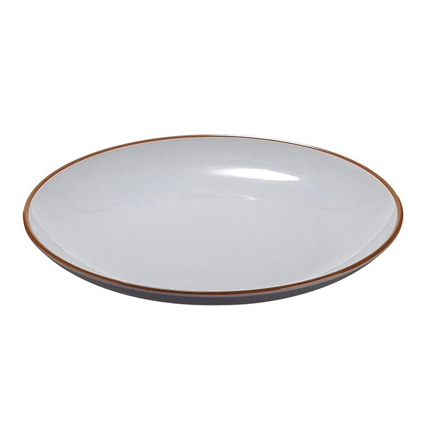 Piatto piano - rPET - grigio - &Oslash;22 x 2,6cm - Leone