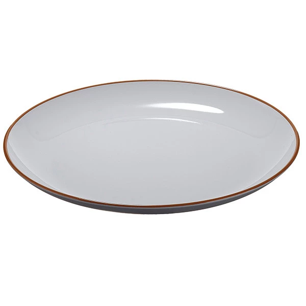 Piatto piano - rPET - grigio - &Oslash;27,5 x 2,8cm - Leone