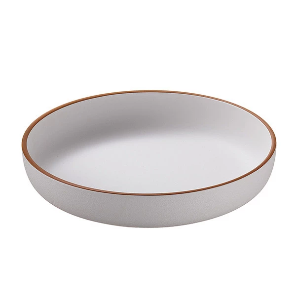 Piatto fondo - rPET - bianco - &Oslash;21 x 3,8cm - Leone