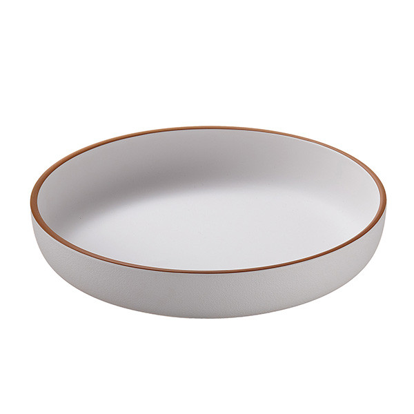 Piatto fondo - rPET - bianco - &Oslash;21 x 3,8cm - Leone
