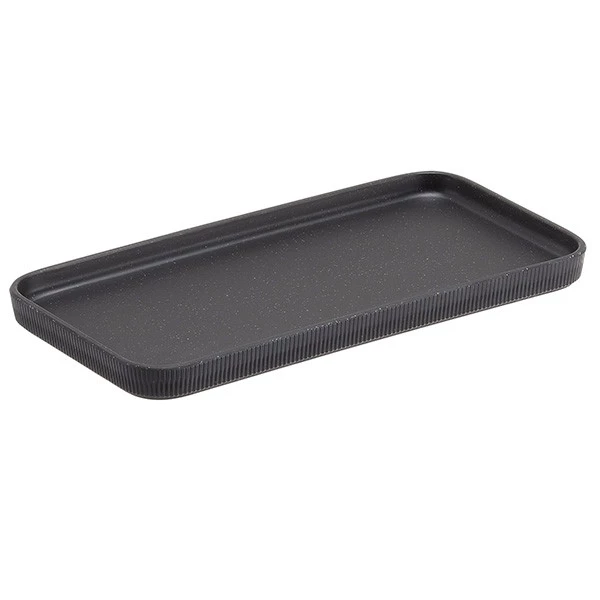 Vassoio buffet Norway - antracite - 27,5 x 13,2 x 1,7cm - melamina - Leone