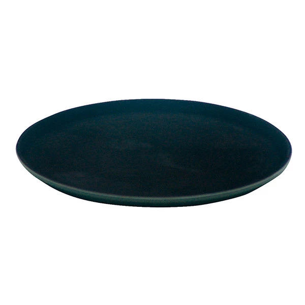 Vassoio antiscivolo - rotondo - nero - &Oslash;40 cm - PP - Leone