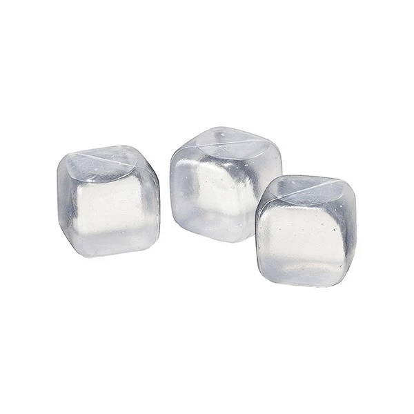 Cubetti refrigeranti - trasparenti - riutilizzabili - 4,5 x 4,5cm - Leone - conf. 10pezzi