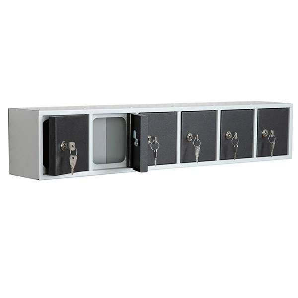 Casellario componibile Annabox - 6 porte - grigio/antracite - Metalpus