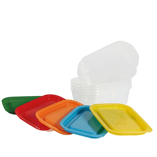 Contenitori alimenti &ndash; 164 x 111 x 51 mm &ndash; 400 ml - PP - Perfetto &ndash; conf. 5 pezzi